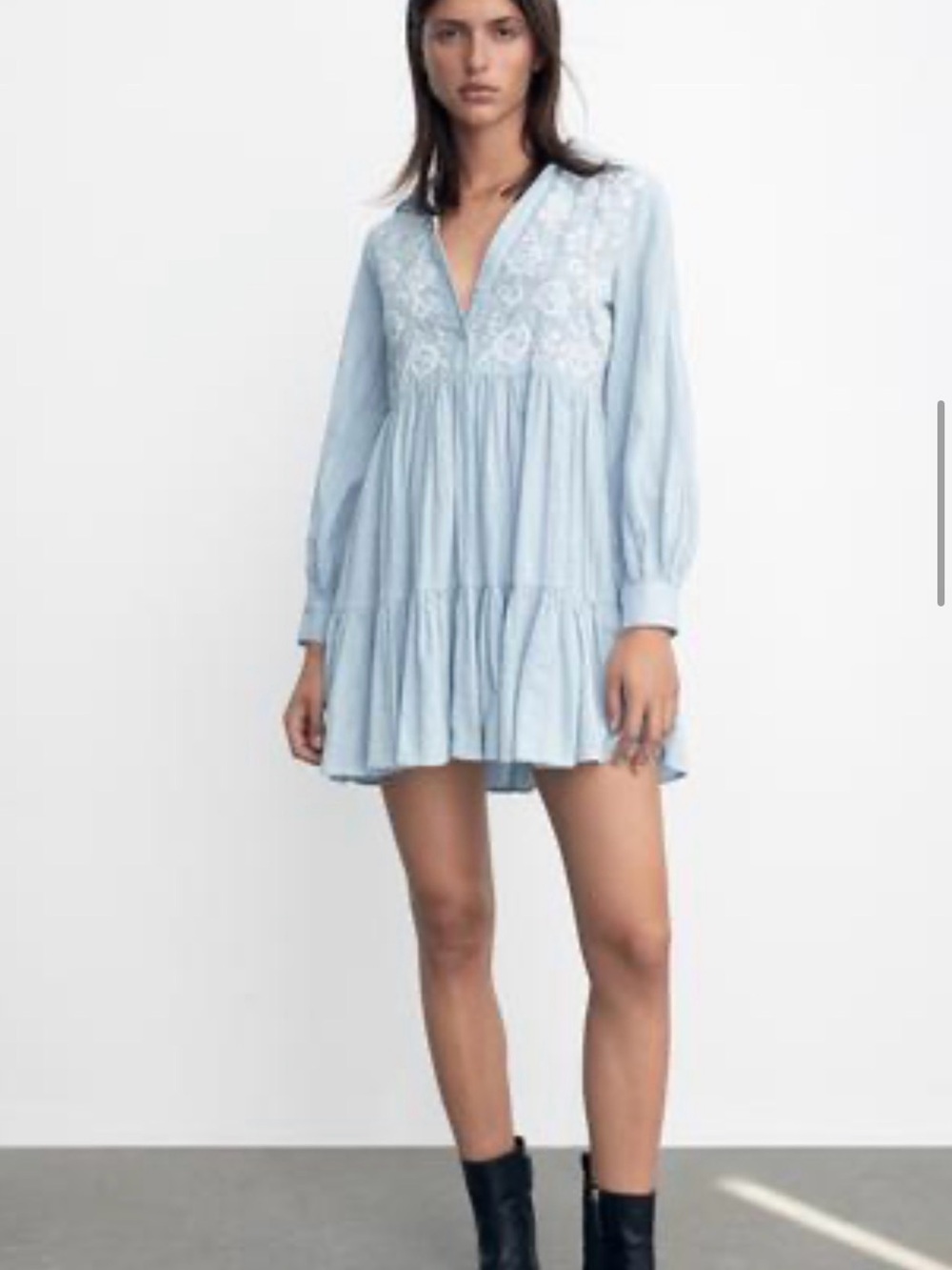 Zara Pale Mint Ribbed Top